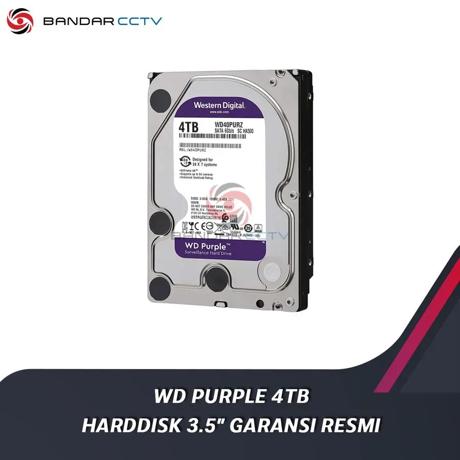 WD Purple 4TB Harddisk Internal 3.5 Inch
